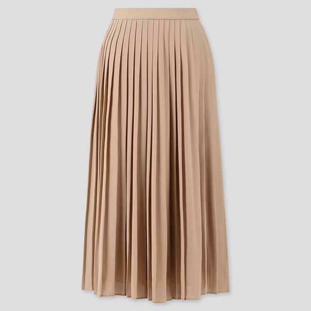 シフォンプリーツロングスカート（丈短め75～79cm）