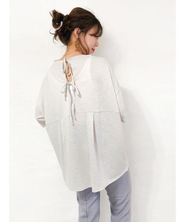 バックリボンチュニック