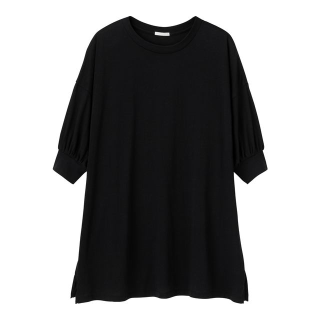 ドルマンスリーブチュニックT(5分袖)