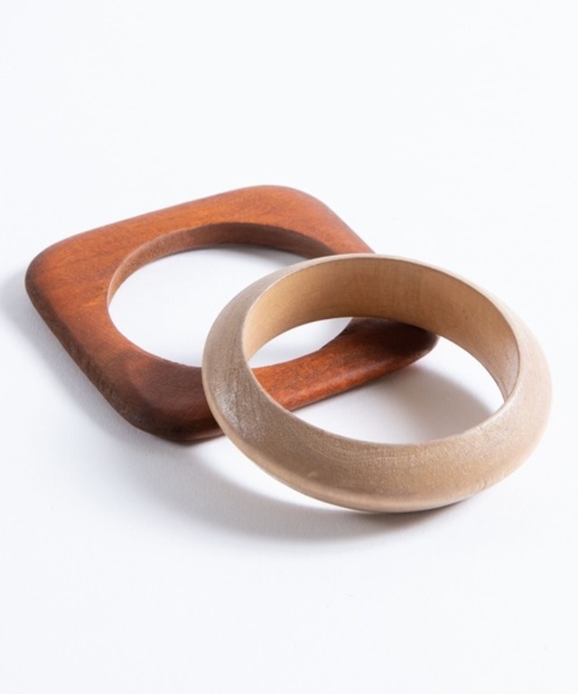 2点セット ウッドバングル