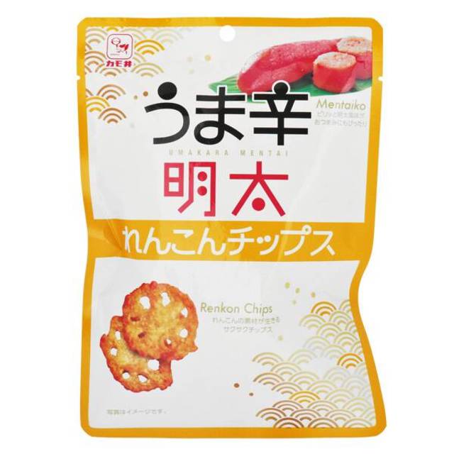 カモ井　うま辛明太れんこんチップス