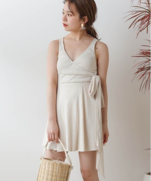 カシュクールフレアワンピース