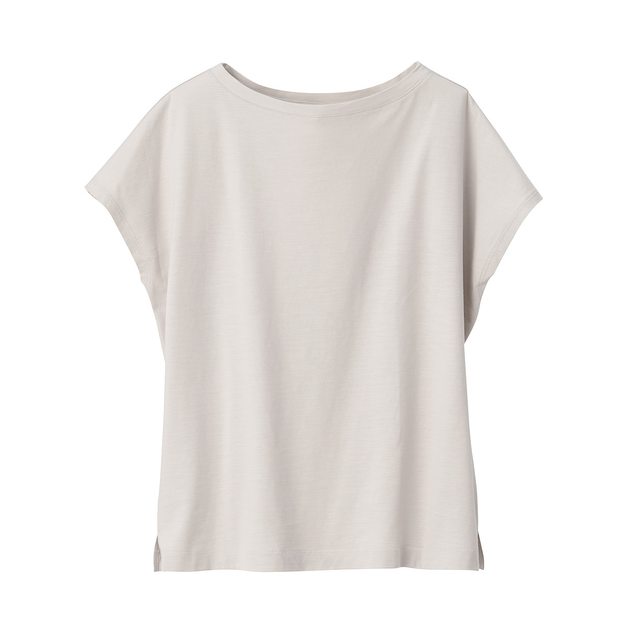 ムラ糸天竺編みフレンチスリーブＴシャツ