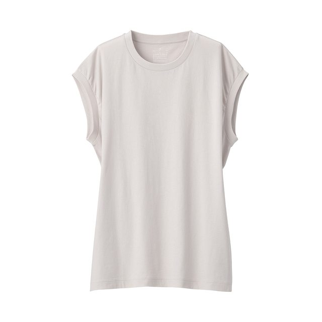 インド綿天竺編みスリーブレスＴシャツ