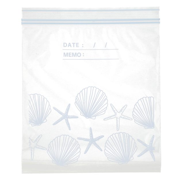 フリーザーバッグ ダブルジッパー シェル(M 60枚入)