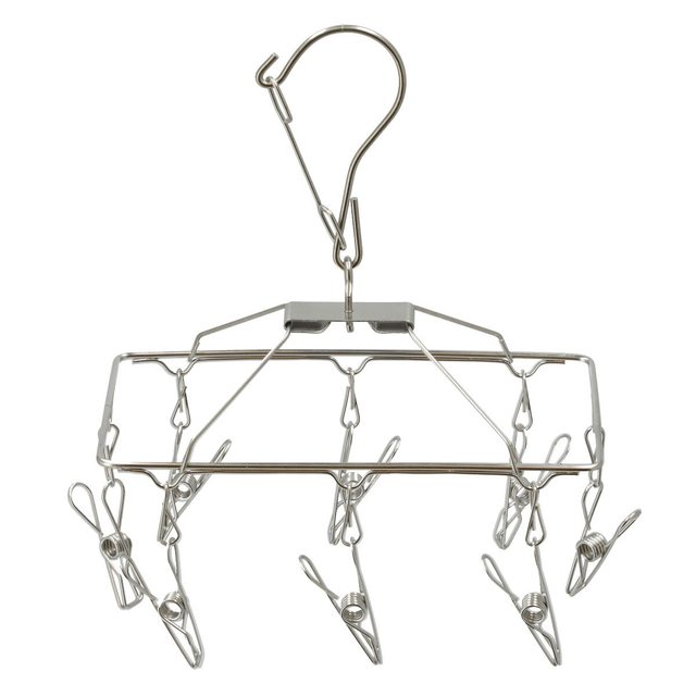 オールステンレス8ピンチ小物ハンガー ラプラタ(8ピンチ)