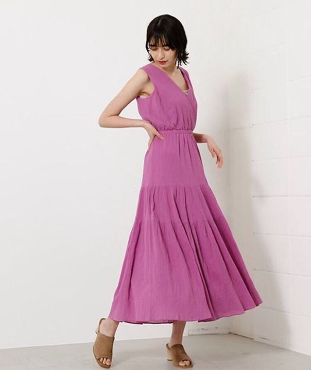 CREPE TIERED ONEPIECE/クレープティアードワンピース