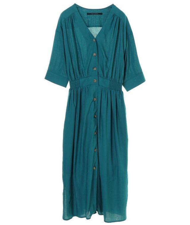 レーヨン麻ワンピース