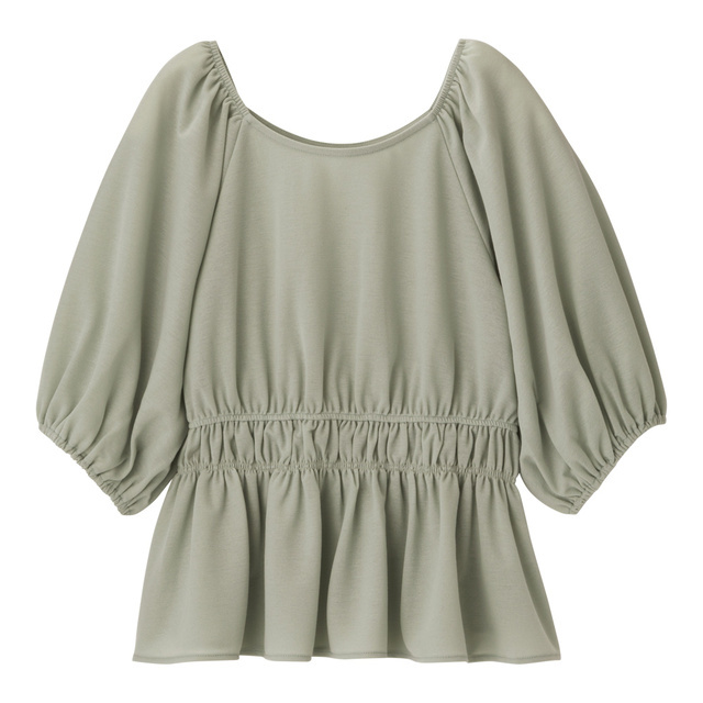 ウエストシャーリングプルオーバー(5分袖)