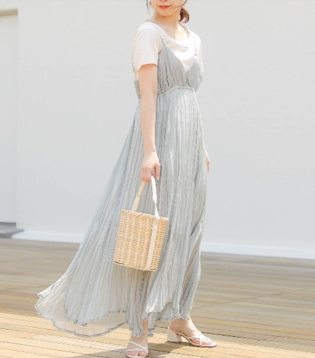 シアーワッシャーキャミワンピース