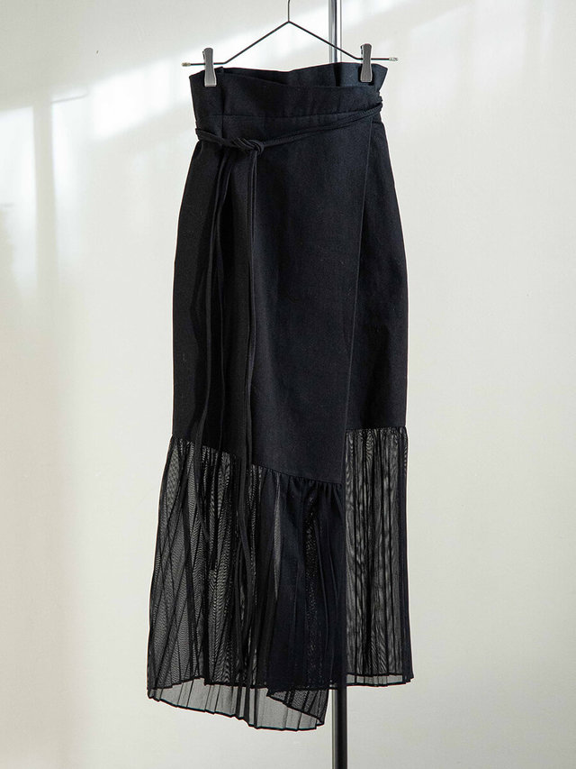 シースループリーツスカート