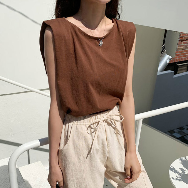 ショルダータックスリーブレス