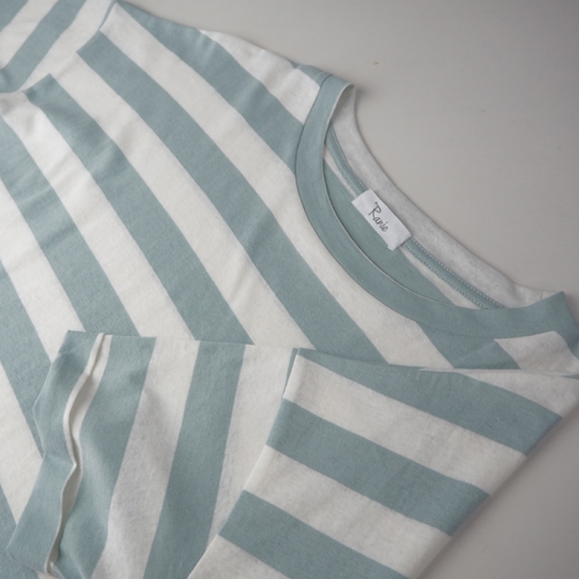 ロールアップボーダーTシャツ