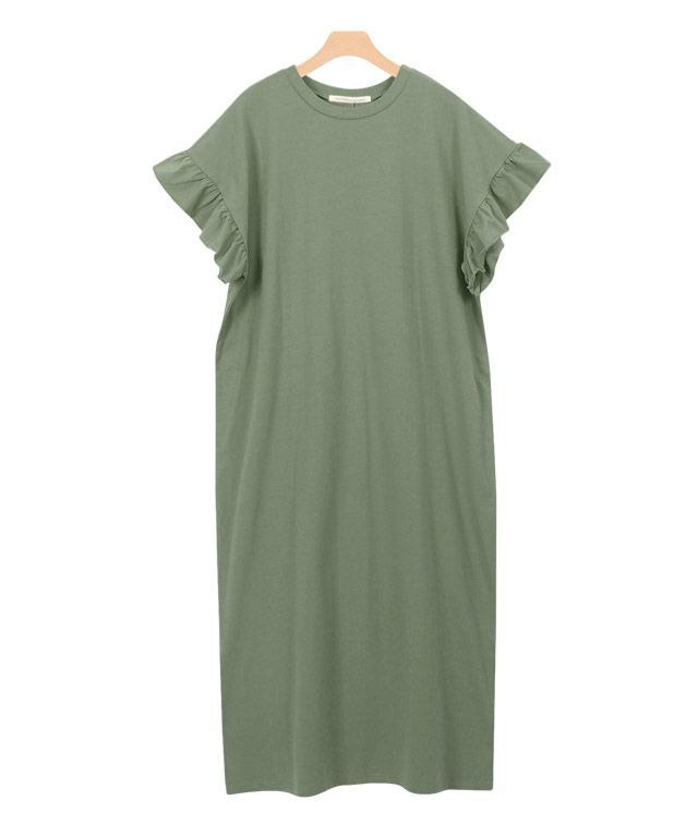 SNSでも大好評！フリルロングワンピース