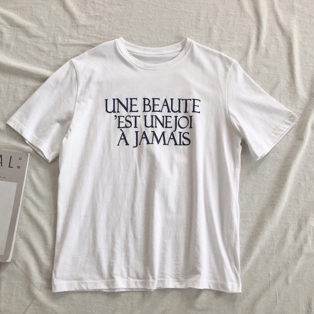 オーバーサイズ スタイリッシュ ロゴ Tシャツ