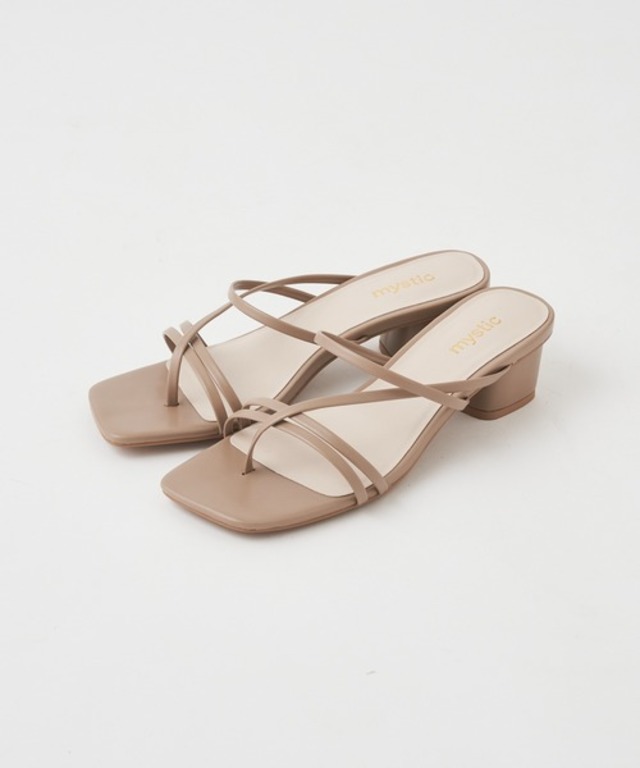 ストラップトングサンダル/ヒールサンダル/リゾート