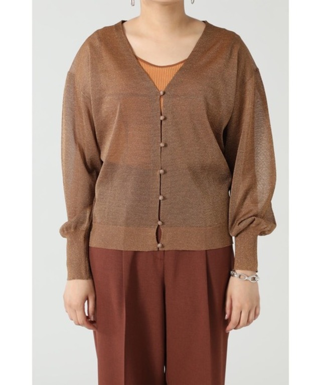 ラメニットカーディガン