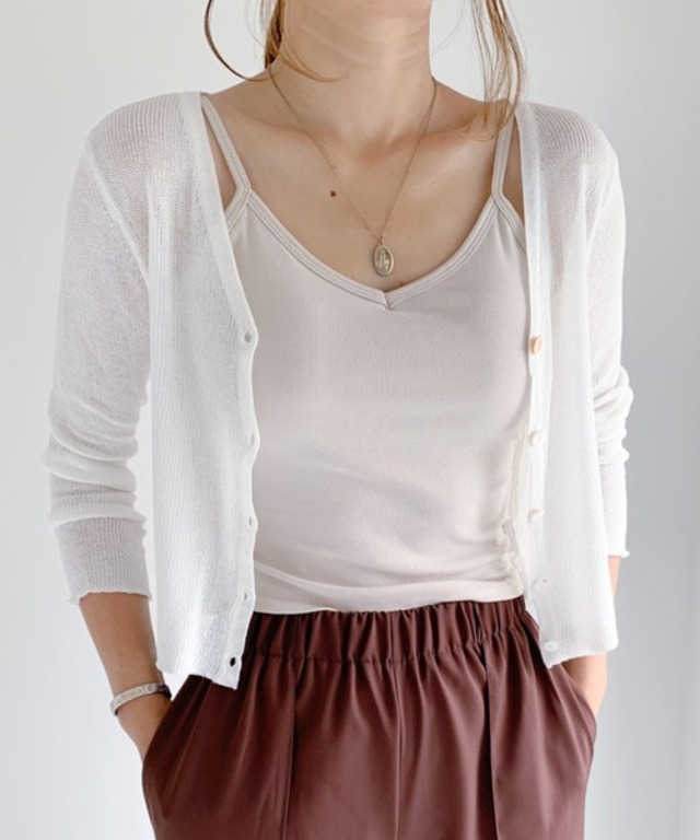 サマーニットシアーカーディガン