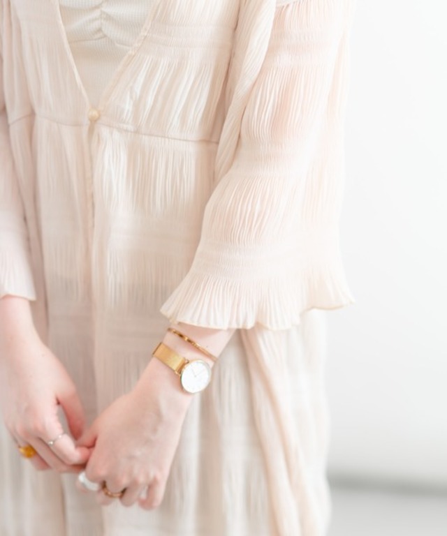 マジョリカプリーツシアーガウン