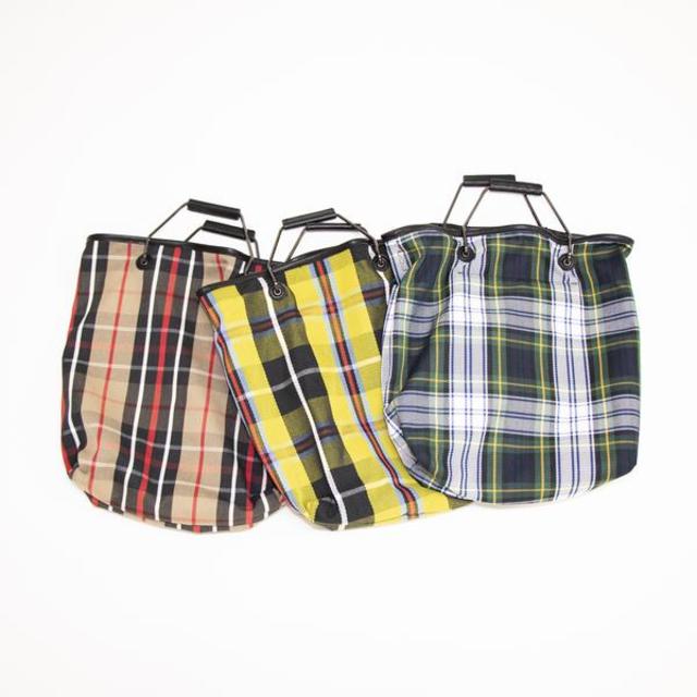 ポーチ付きチェック柄3WAYトート