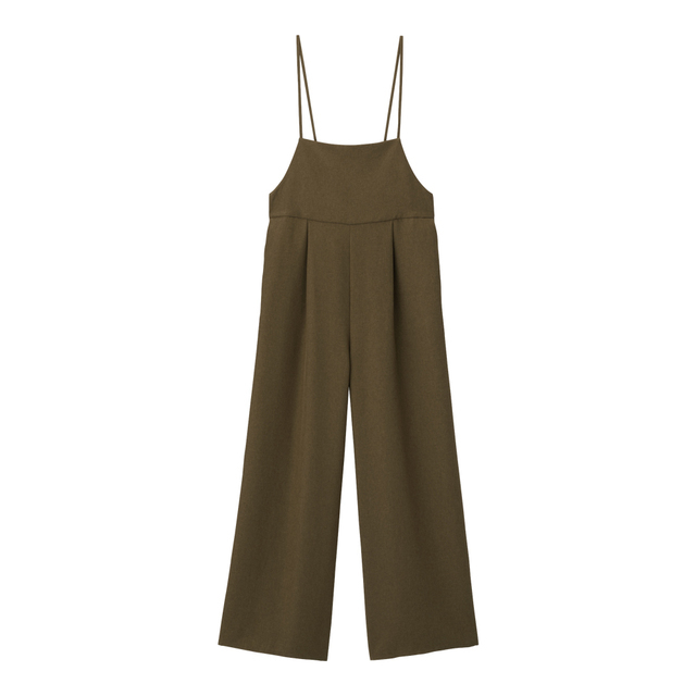 サロペットワイドパンツ