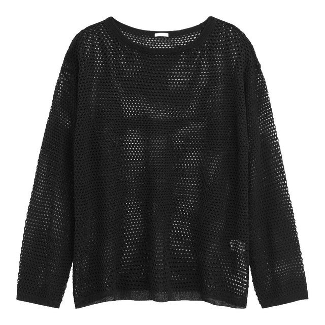 メッシュオーバーサイズセーター