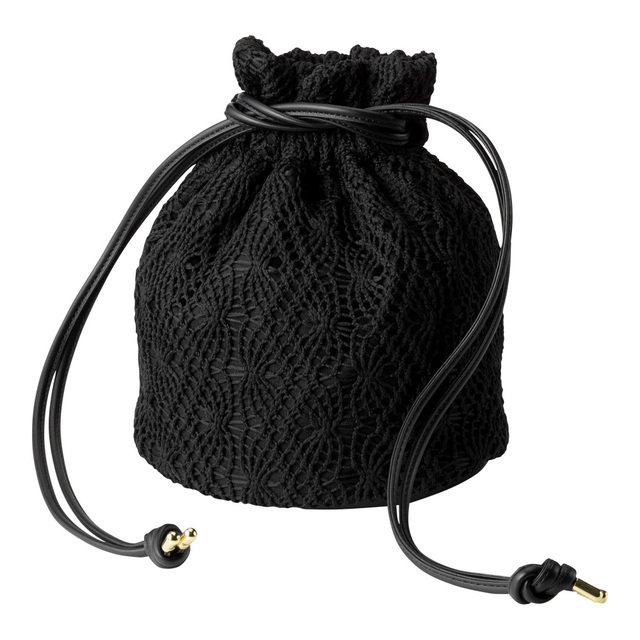 レースドローストリングバッグ