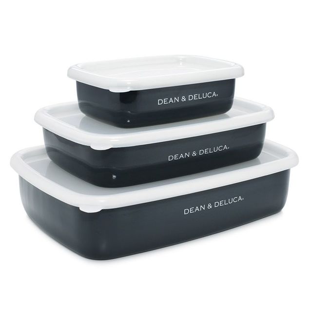 ホーローコンテナーM　チャコールグレー