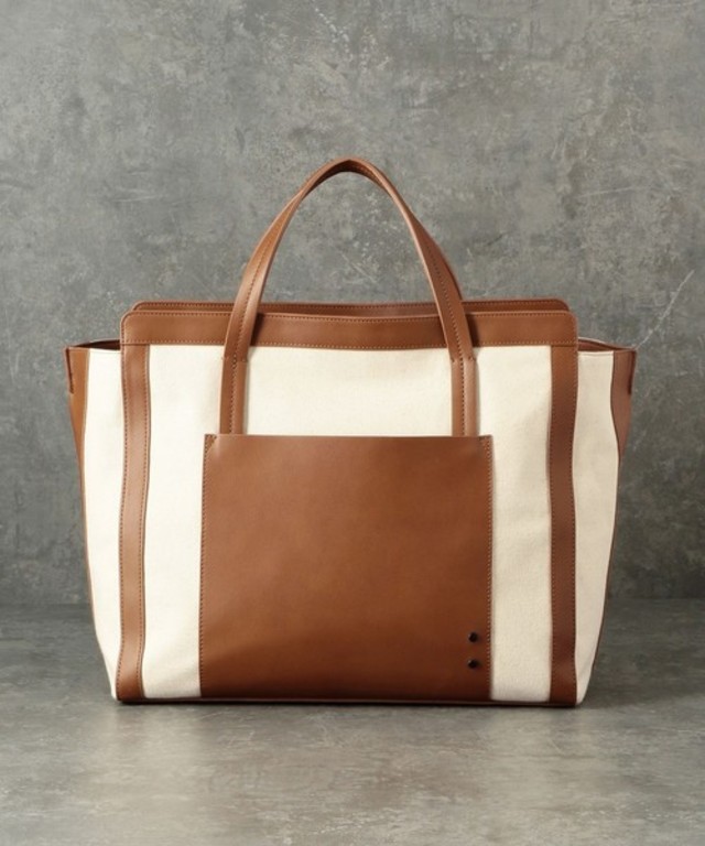 キャンバスコンビラージトート