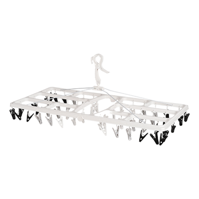 下着を隠して干せる角ハンガー
