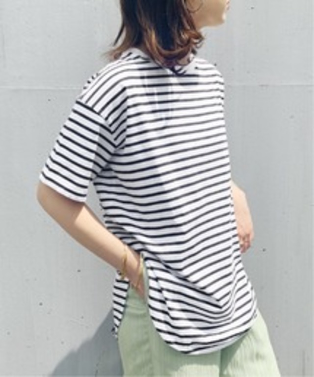 プレミアムコットン ラウンドヘムショートスリーブTシャツ