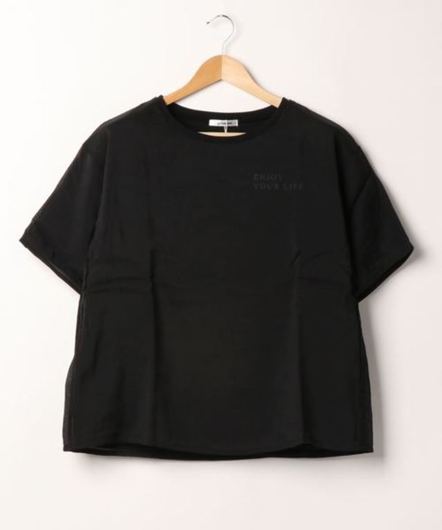 レタリングプリントシアー重ねT