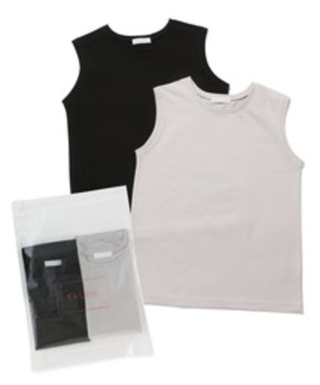【サスティナブルウエア】スリーブレス Tee(2枚パック)[BRING Material ]