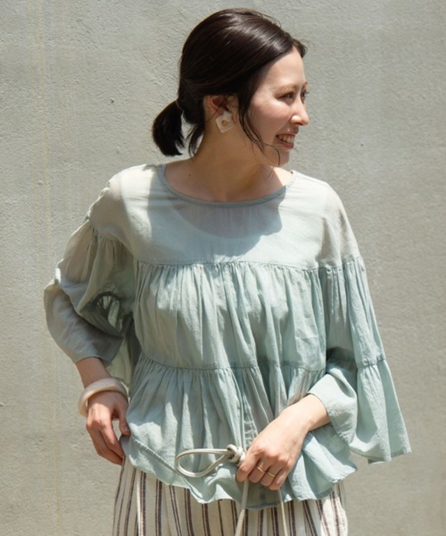 indiaティアードブラウス