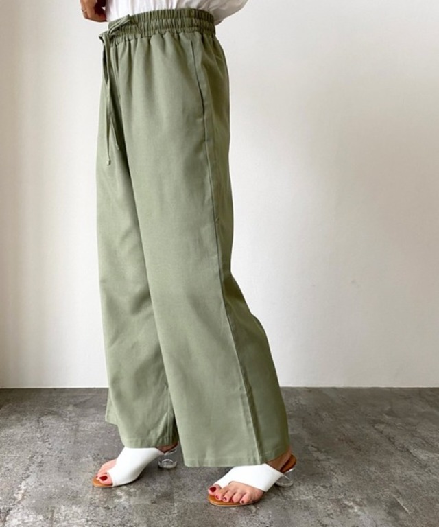 コットンリネンリラックスパンツ/セットアップ