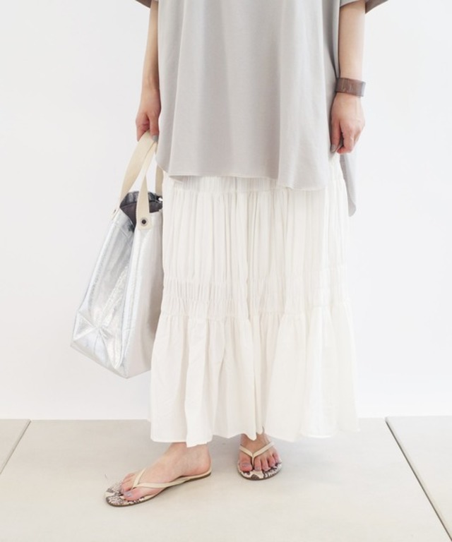 プリーツシャーリングスカート