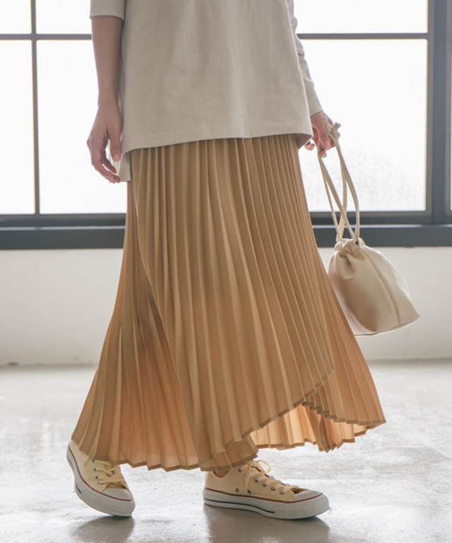ラッププリーツスカート