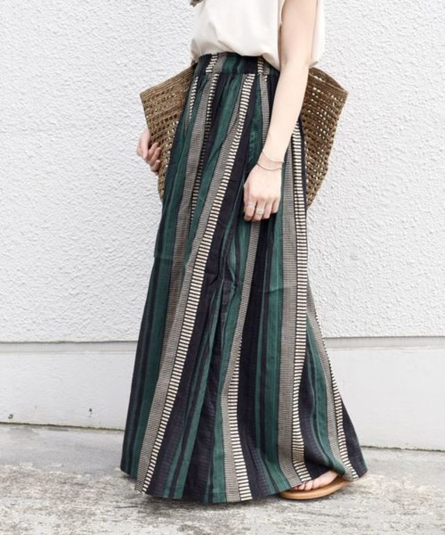 【別注】UHURU ストライプスカート