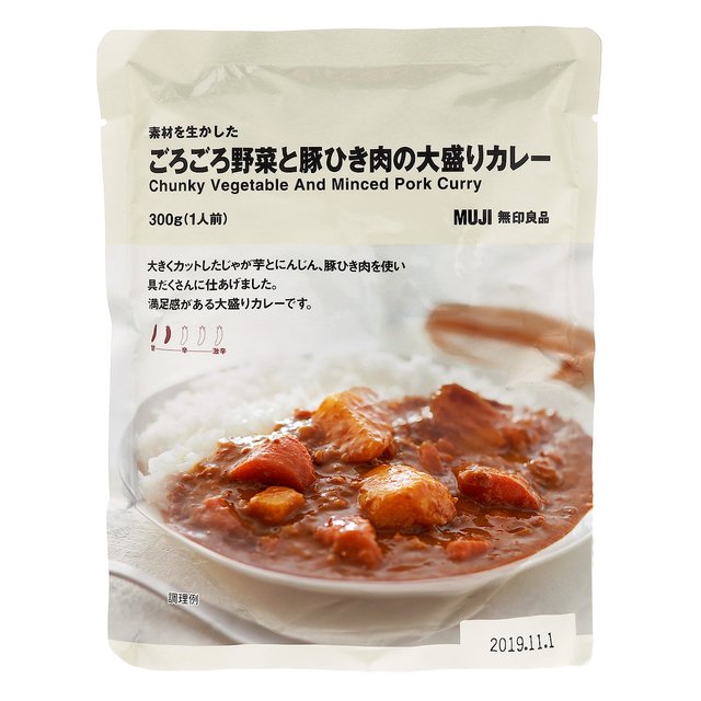 素材を生かした　ごろごろ野菜と豚ひき肉の大盛りカレー ３００ｇ