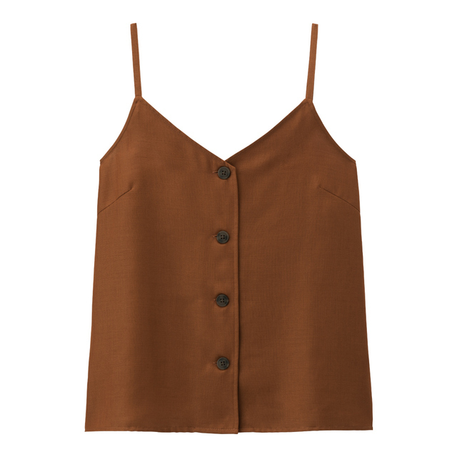 フロントボタンキャミソール