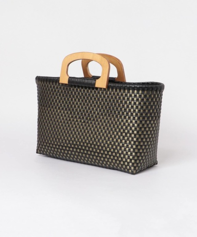 LOES ウッドハンドルメルカドバッグ