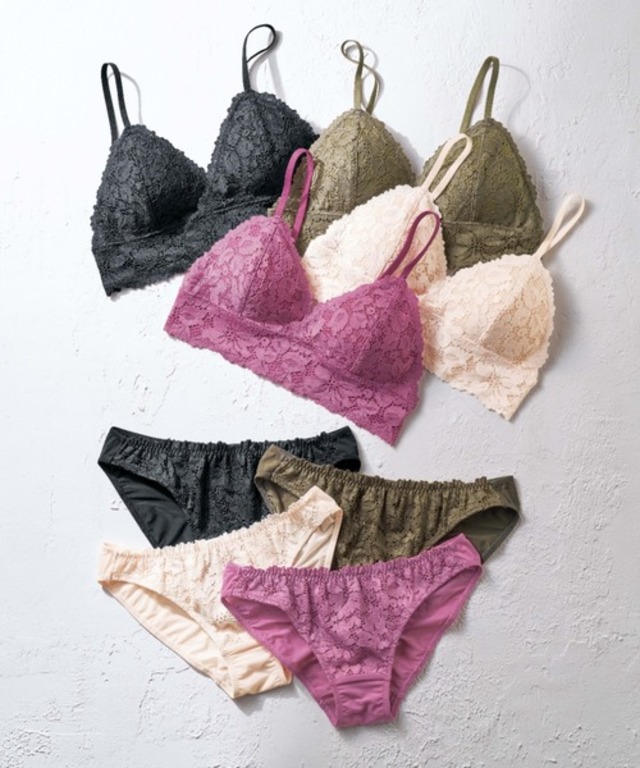 レーシーブラレット＆ショーツセット