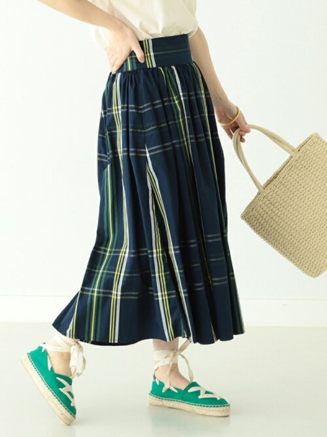 ビッグ タータン チェック スカート
