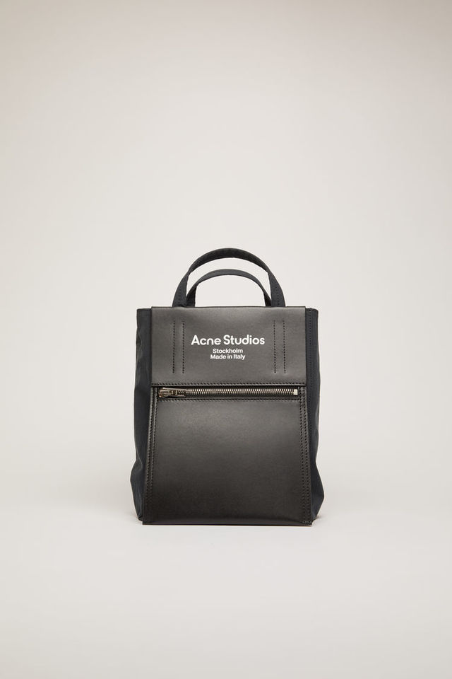Mini tote bag black/black