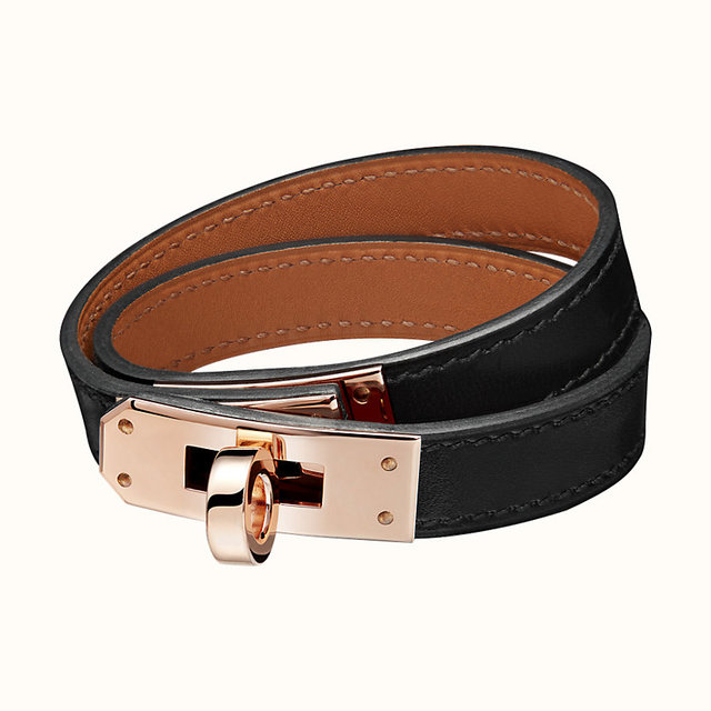 レザーブレスレット ケリー ドゥブルトゥール