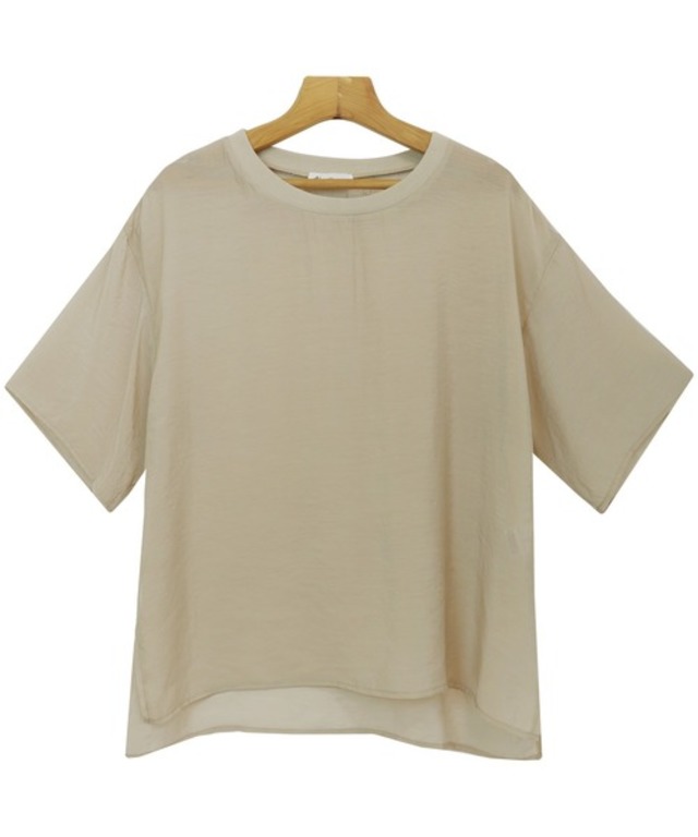 シアー半袖オーバーサイズTシャツ