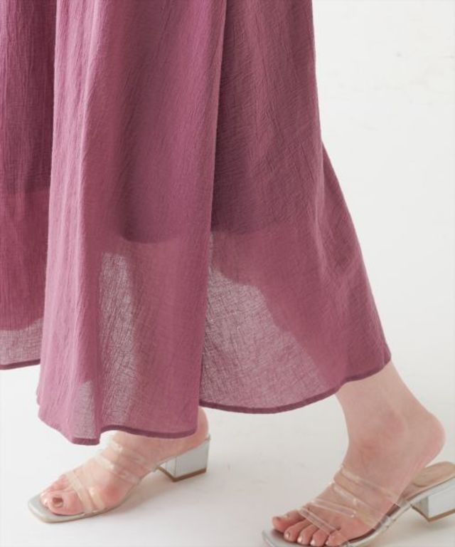 【一部予約商品】WEB限定変形べっ甲ベルト涼しげワンピース