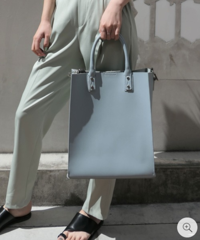 スクエアショルダートートバッグ