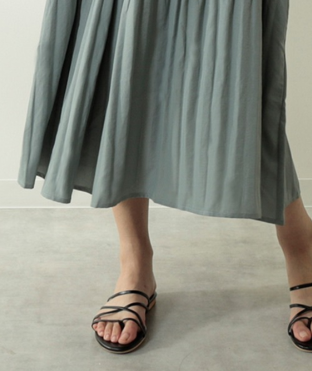 消しプリーツキャミソールワンピース