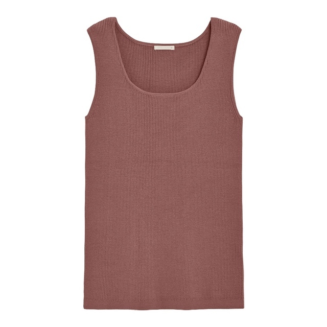 リブニットタンクトップ